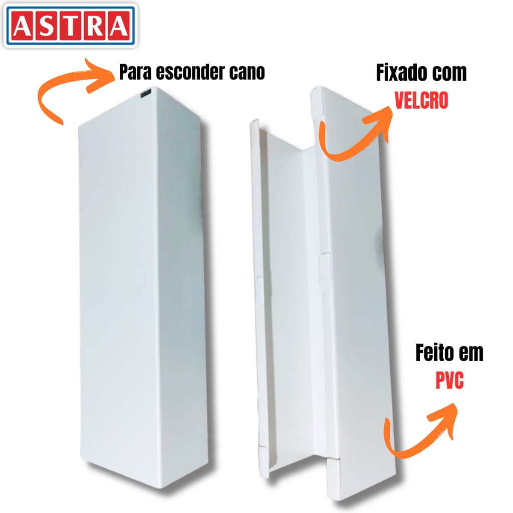 Carenagem Hidráulica para esconder cano  65x20x15cm Astra