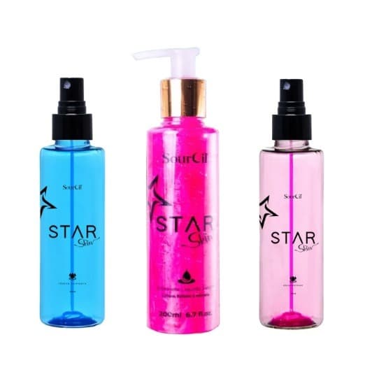Água Micelar, Tônico Radiante e Sabonete 3 em 1 Star Skin - SOURCIL