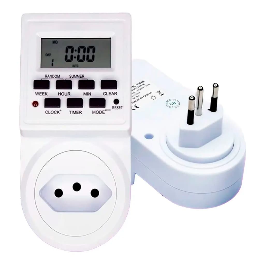 Tomada inteligente temporizador programável digital bivolt