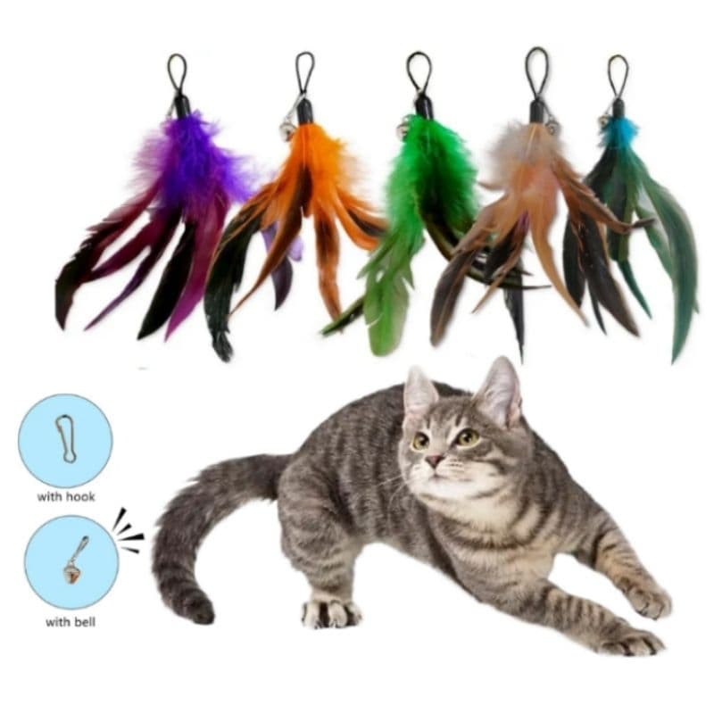 Reposição para varinha 5 PCS pontas para varinha do Gato, pena para gato substituição da varinha