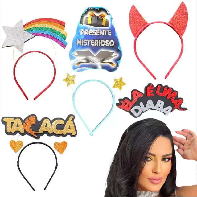 Tiara Carnaval Diversos Modelos Fantasia Festa 2026 Envio Imediato Fantasia Arquinho