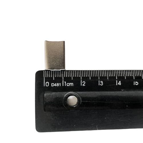 100 Chapinhas Dentada Garra Para Cordão De 12mm Fixador LA