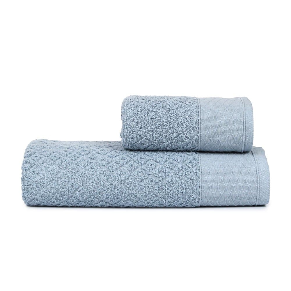 Jogo/Kit Toalha Banho + Toalha Rosto Capri Banhão Premium Luxo Grande Fio Penteado 100% Algodão