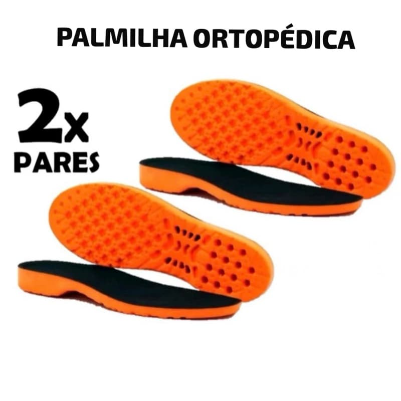 kit 2x palmilhas anatômica ortopédica de alta absorção
