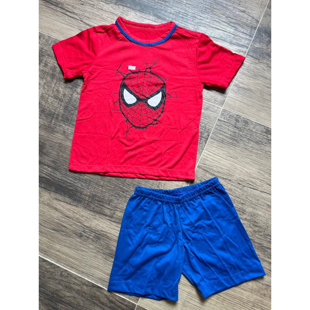 Pijama Infantil Juvenil Masculino tematico de malha meia manga com short algodão