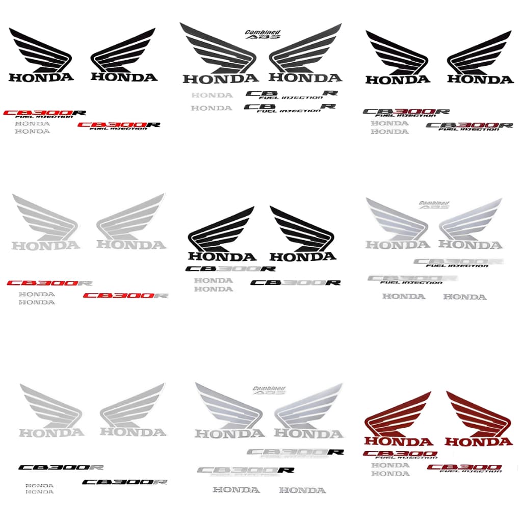 Faixa Adesiva Completa Kit Completo Cores CB 300 Cb300