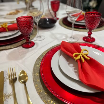 Porta Guardanapos Laço Decorativo - Decoração de Mesa Perfeito para Jantar e Eventos