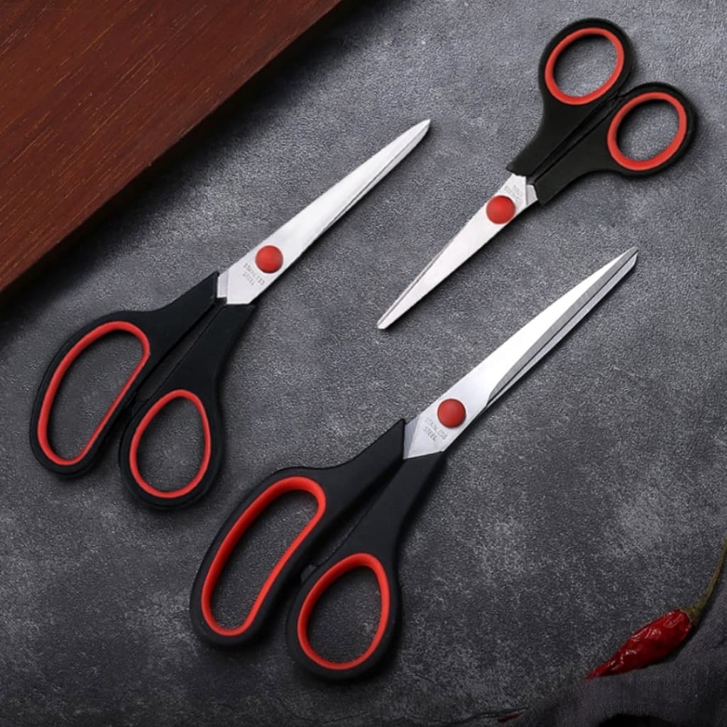 Kit 3 Tesouras Aço Inox Corte Costura Profissional Domestico Artesanato 5" 7" 7,5"
