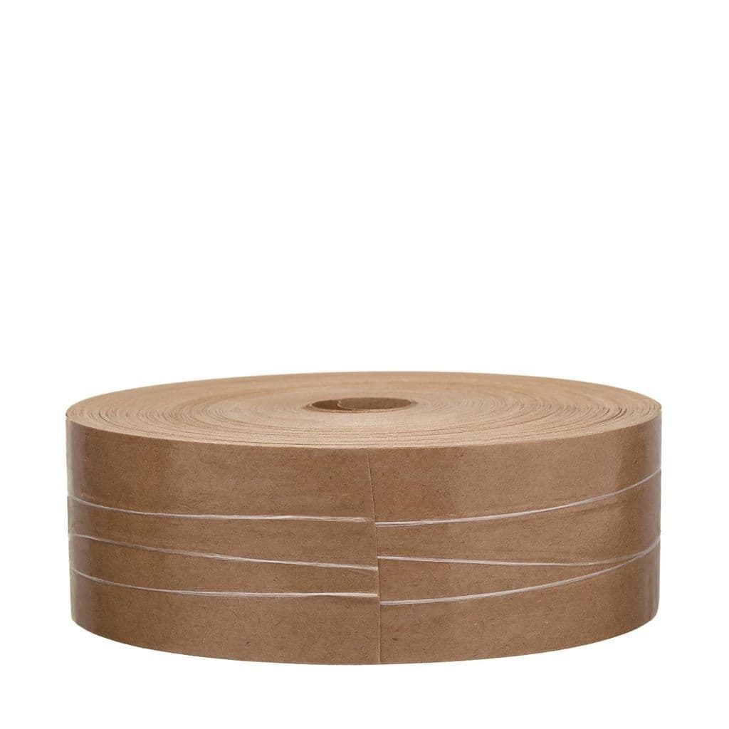 FITA GOMADA COM REFORÇO 60MM 1KG PARA CAIXA DE PAPELÃO