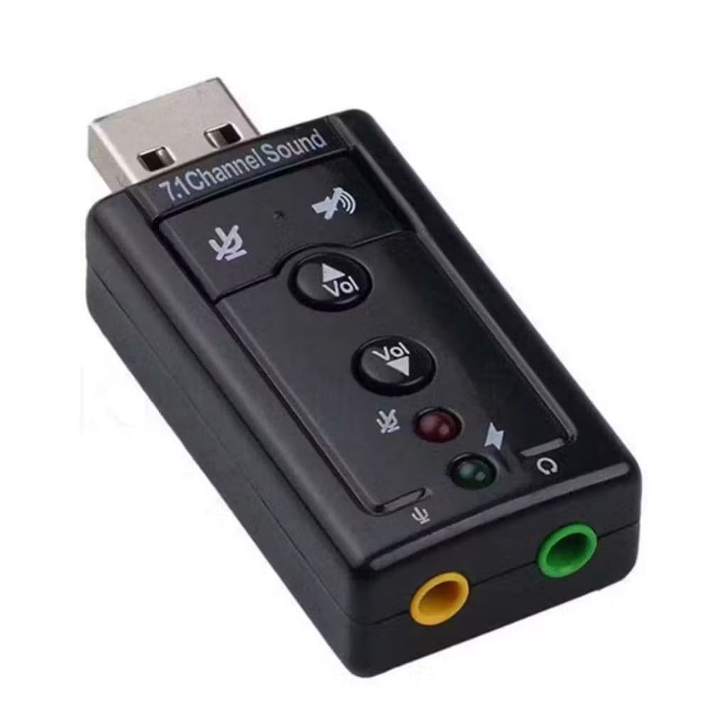 Placa De Som Profissional Exbom Áudio Externo Adaptador Usb 7.1 Pc, Notebook e Video Game P2