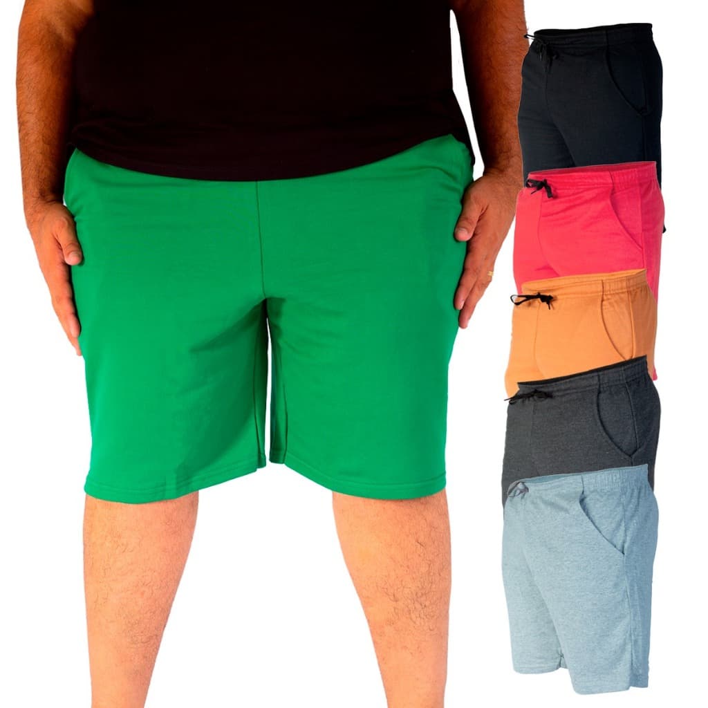 Bermuda Moletom Masculino Plus Size Algodão
