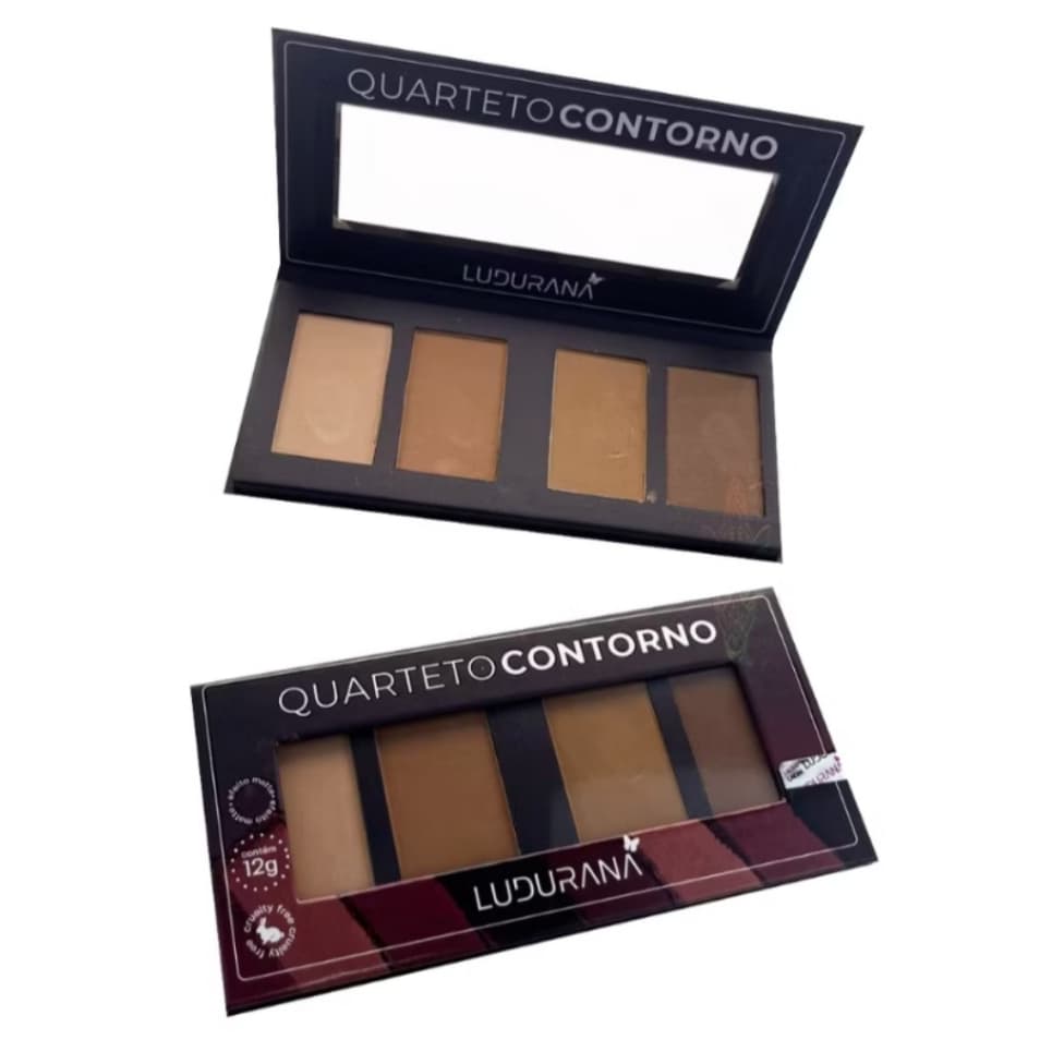 Paleta De Contorno Facial Quarteto Ludurana B00033