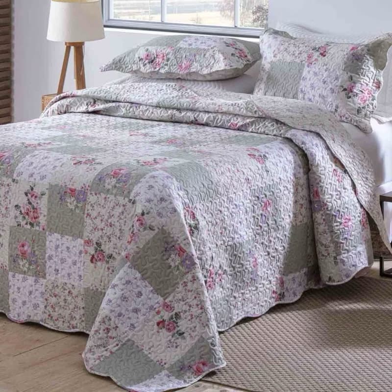 KIT COLCHA COBRE LEITO BOUTI DUPLA FACE CASAL QUEEN  2.40x2.60