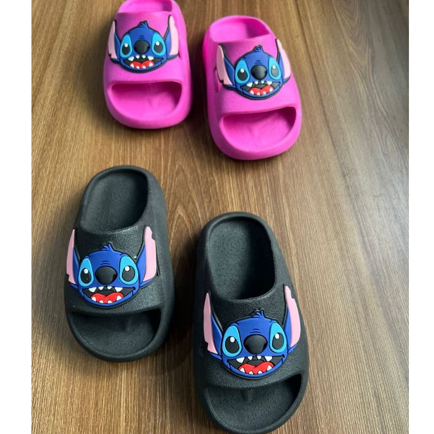 Chinelo Nuvem Stitch Infantil Menina  Chinelo Slide Infantil