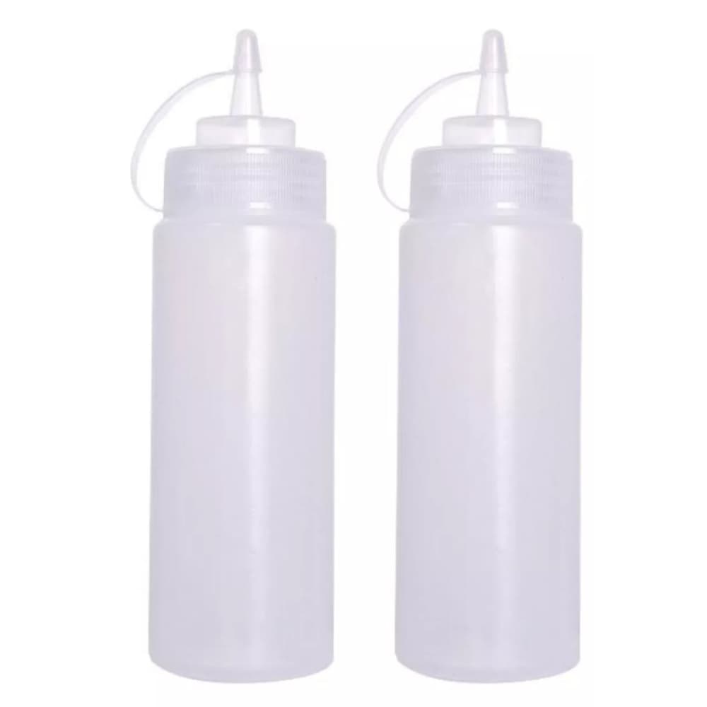 2 Bisnagas De Molhos Flexível Profissional Foodtruck 360ml - Kit 2 Bisnagas Flexivel 360ml