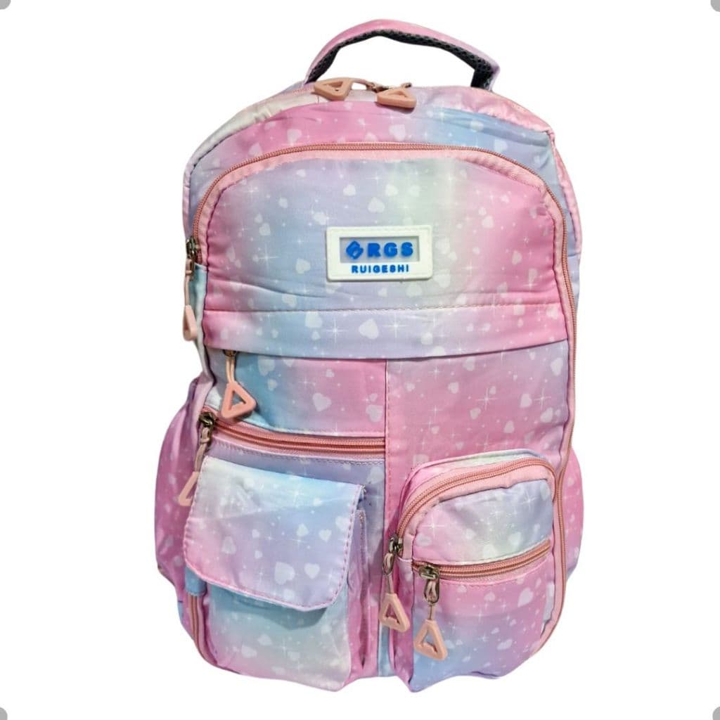 Mochila Escolar Com Grande Abertura 180º- Juvenil feminina