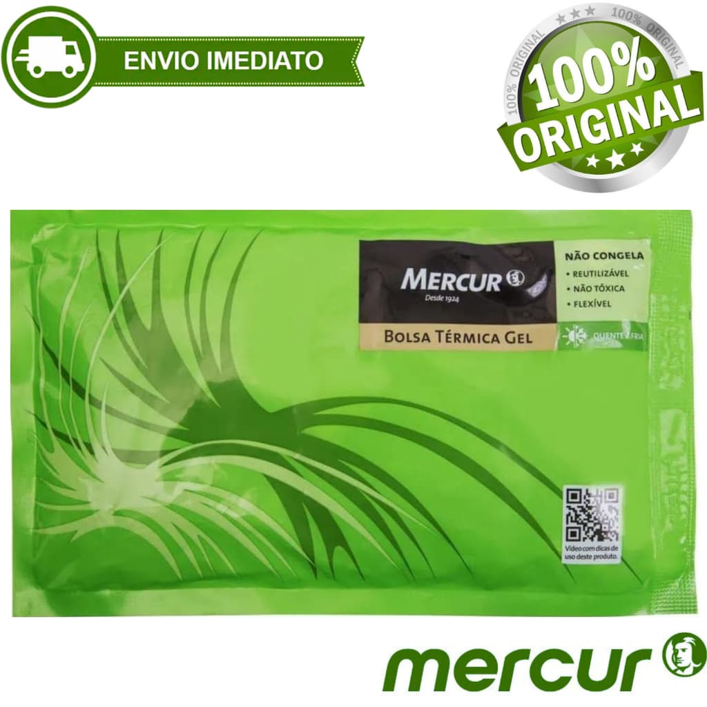Bolsa Térmica em Gel Mercur M Quente e Fria Não Congela Flexível e Reutilizável