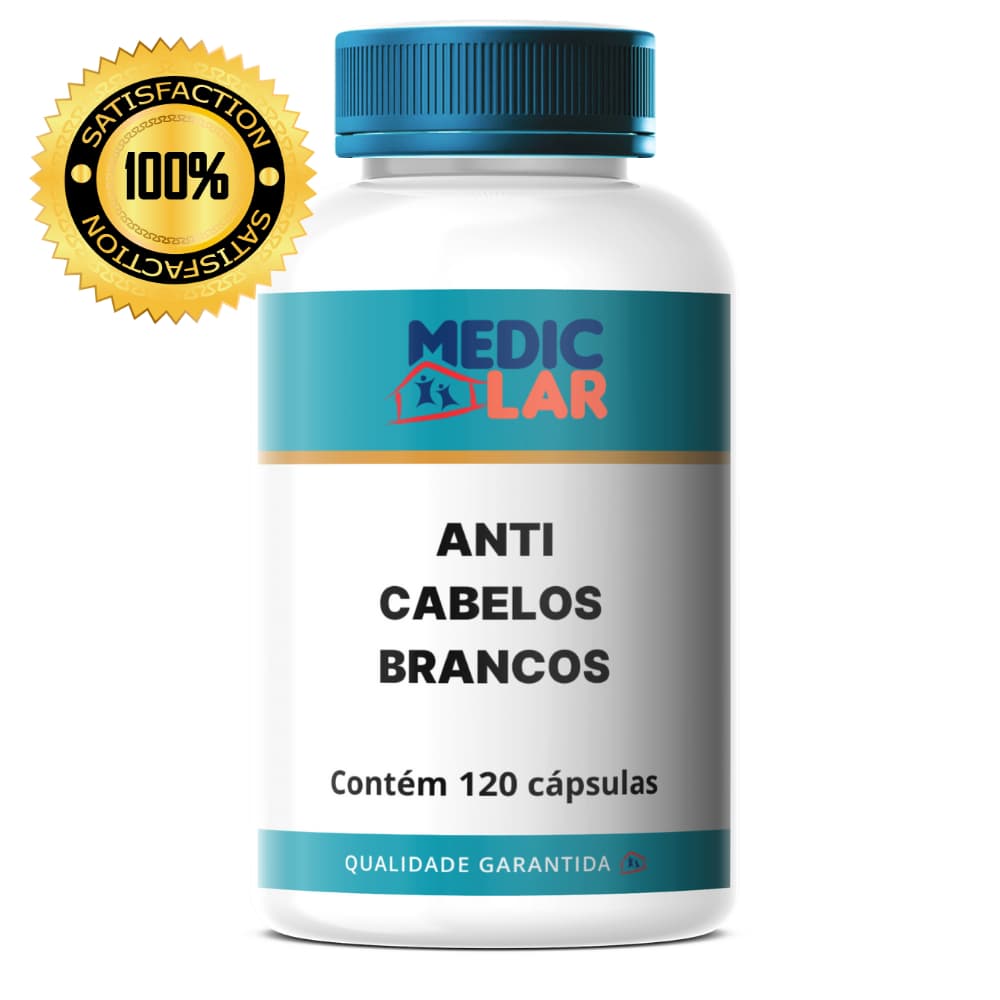 Vitaminas Anti Cabelos Brancos Com 30, 60 ou 120 Cápsulas