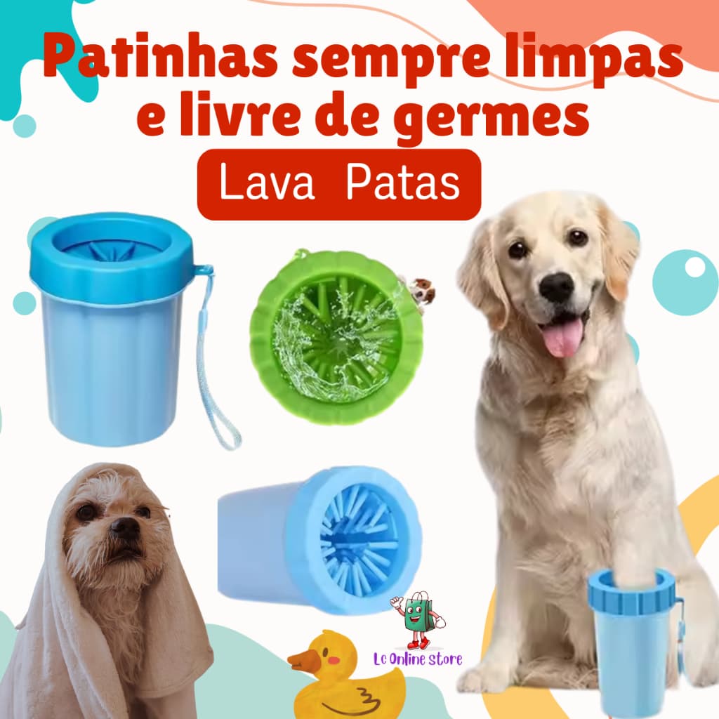 Limpador de Patas Sortido para pets- Lava Patas  - Dog, Cachorro, Gato