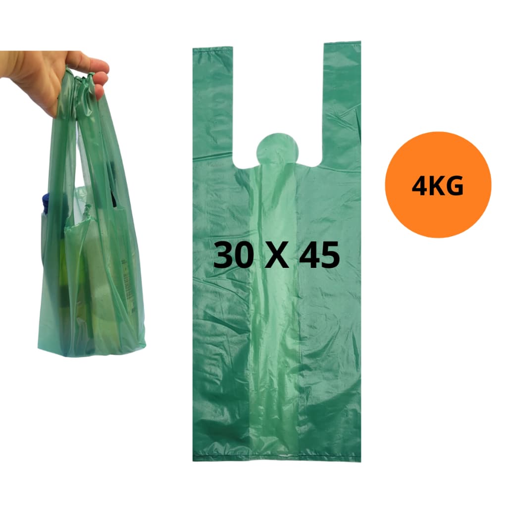 SACOLA PLÁSTICA REFORÇADA RECICLADA 30 X 45 COLORIDA PCT 4kg