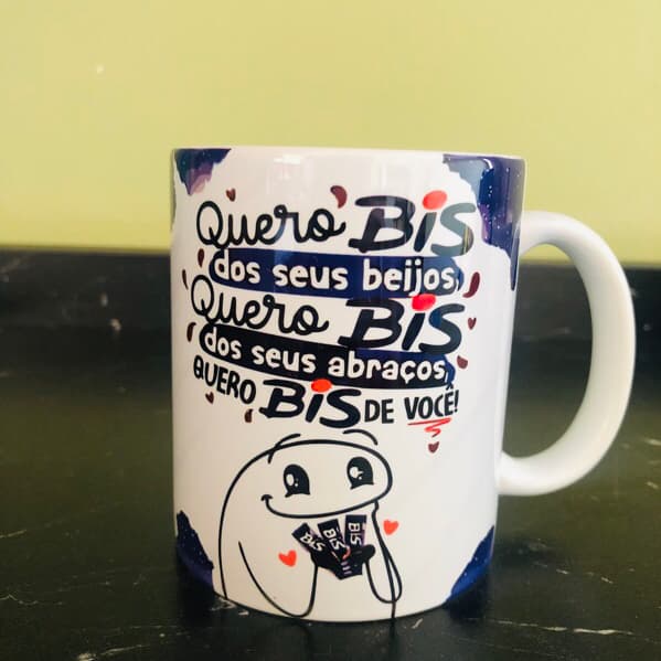 Caneca Quero Bis - Porcelana