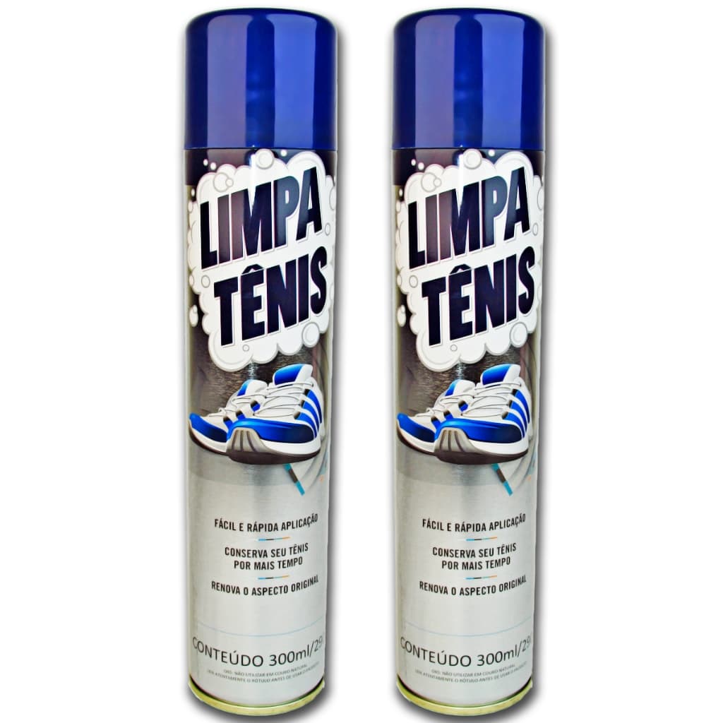 2  Limpa Tênis  Branco e Colorido  premium Espuma Limpa Tenis Petroplus Spray Limpador a Seco