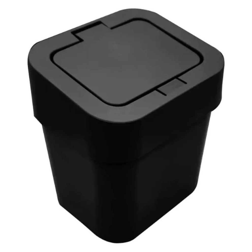 Lixeira Compacta Tampa Click Cesto de Lixo 4 Lts Pia Cozinha Quarto Escritório Banheiro