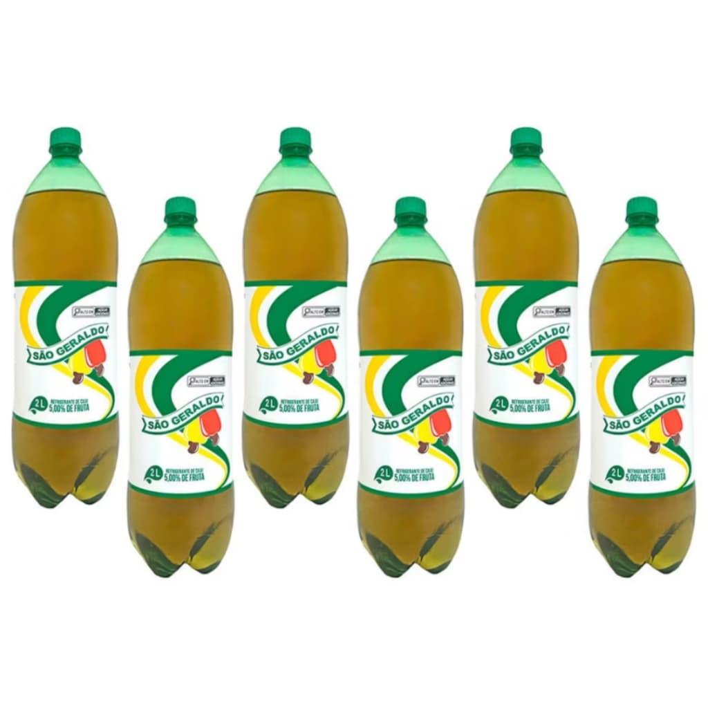 Kit 6 Refrigerante Sao Geraldo Cajuina 2L Autentico Sabor Do Nordeste