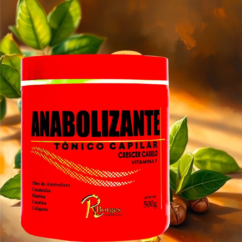 Anabolizante Creme Que Faz O Cabelo Crescer até 6CM por mês Produto Original 500gr