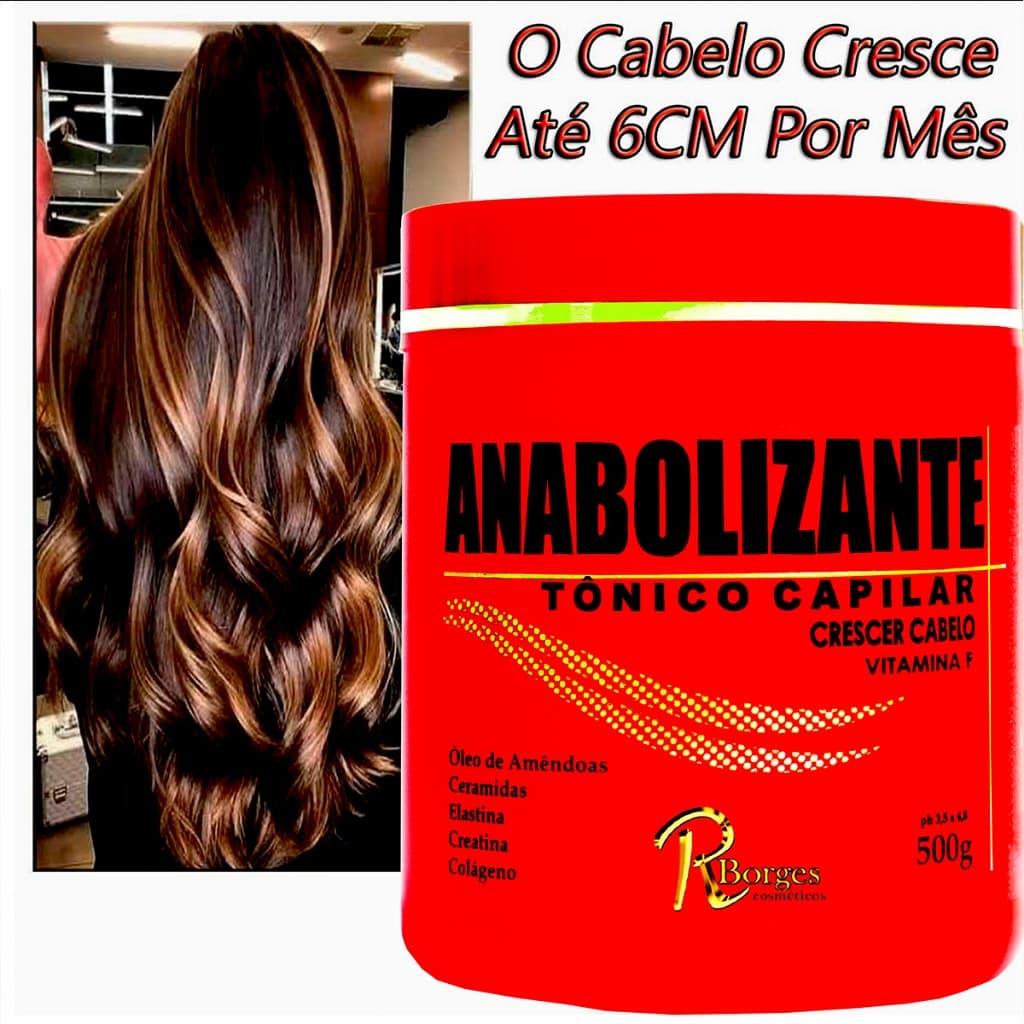 Cabelo Com Muito Mais Volume e Vida Crescimento e Força Extrema