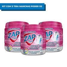 Kit 3 Tira Manchas Poder O2 Zap Clean 450g Cada
