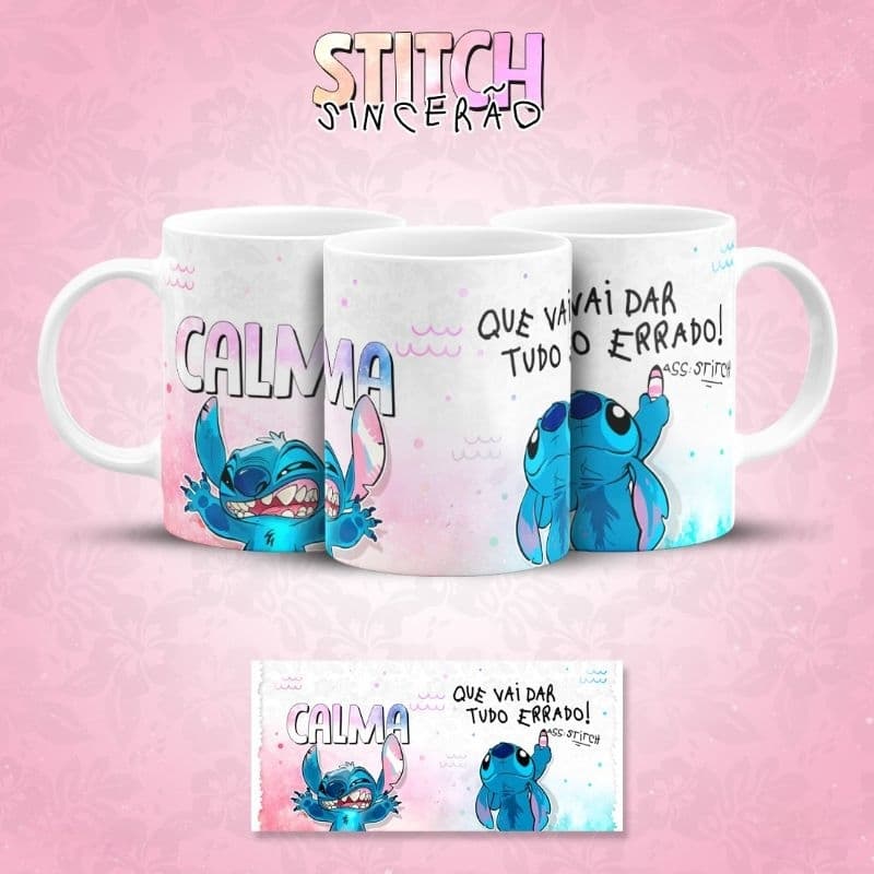 Caneca Stitch Sincero- Diversos Modelos
