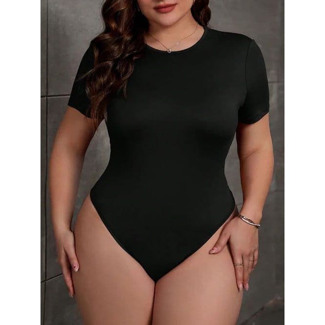 Kit 2 Body Plus Size Feminino Manga curta Com Fecho Perfeito