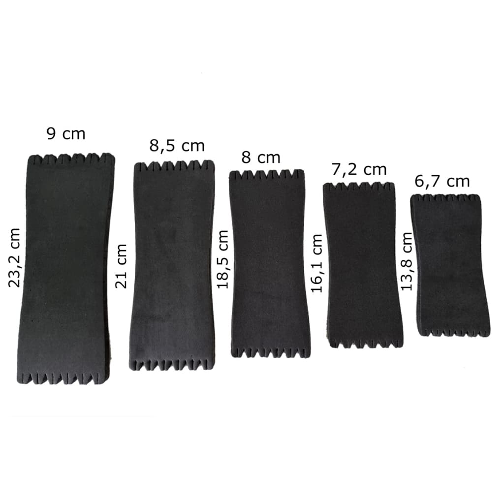 Eva Para Fixação De Anzol E Garatéia Pesca de barco ou barranco Kit 10 Unidade Porta Chicote Preto