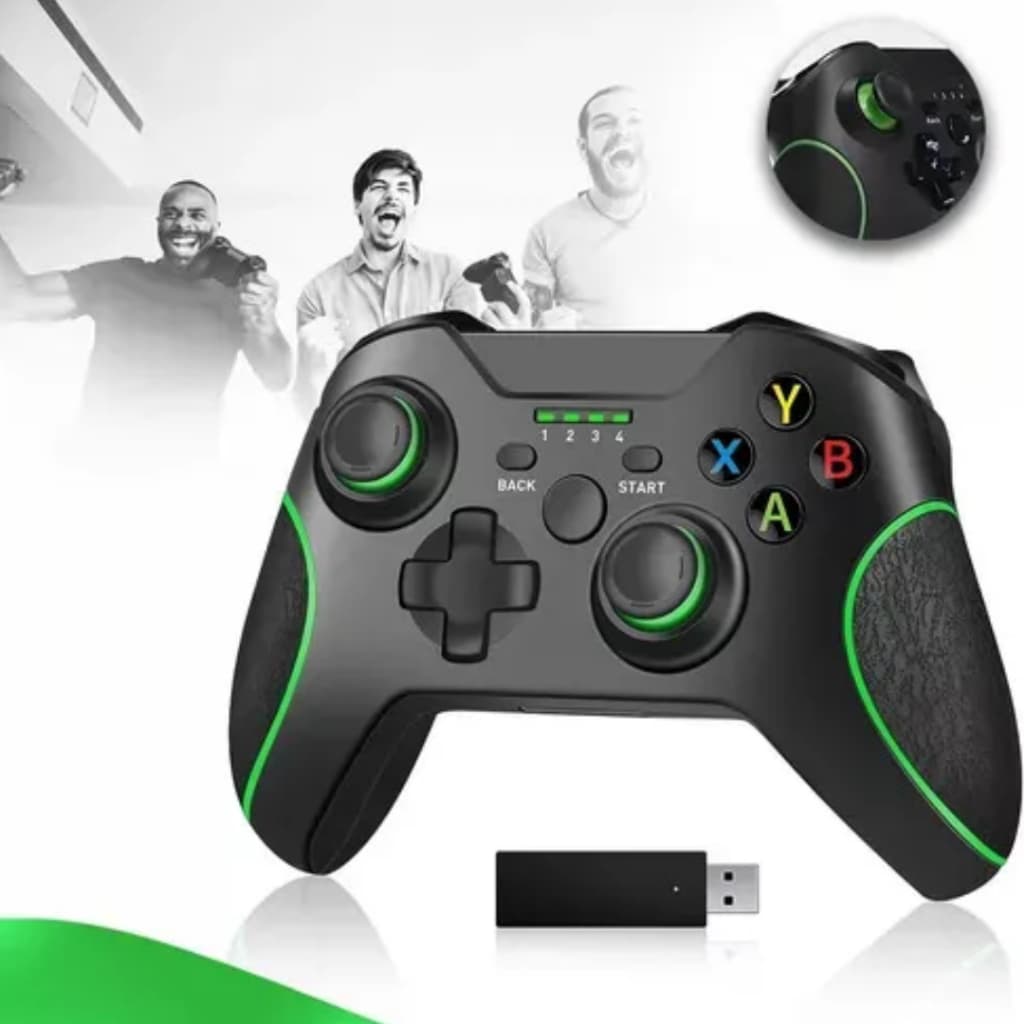 Controle Sem Fio Xbox One, Controle De Jogo Zamia Gamepad 2,4 GHZ Compatível Com PC