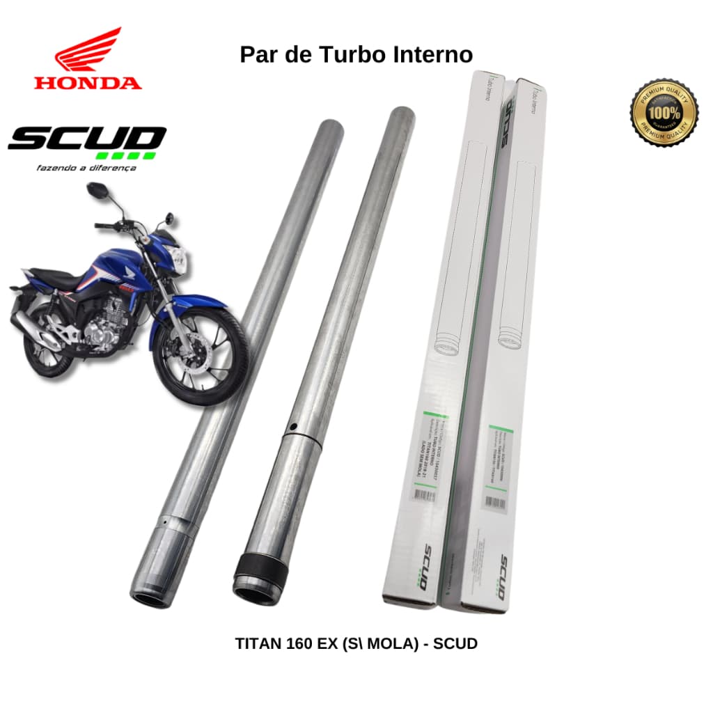 Par Tubo Interno Bengala Titan 160 Fan 160 Start 160 2018 a 2024 Scud