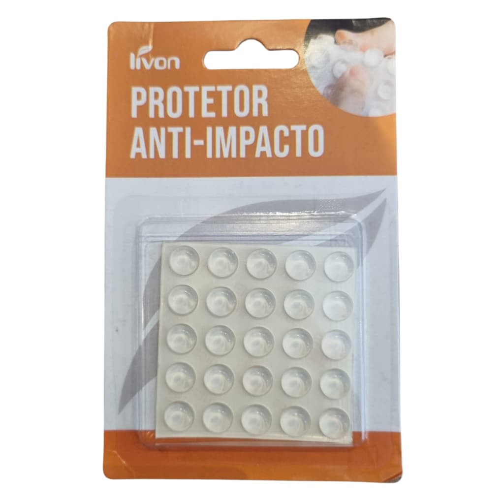 Protetor Adesivo 25uni Silicone Multiuso Anti Impacto Anti Ruído Protege Móveis 10mm