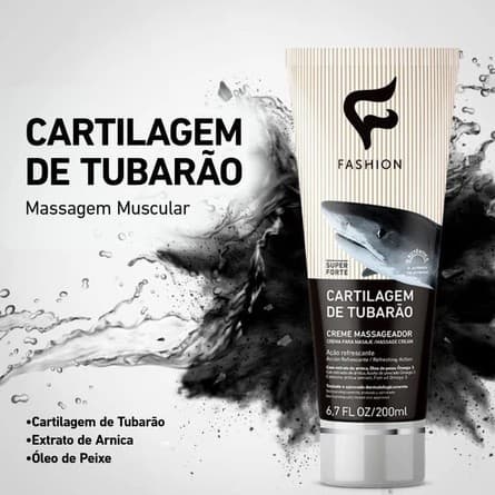 Kit 12 Cartilagem De Tubarão Fashion Cosméticos Gel Massageador Legitimo!
