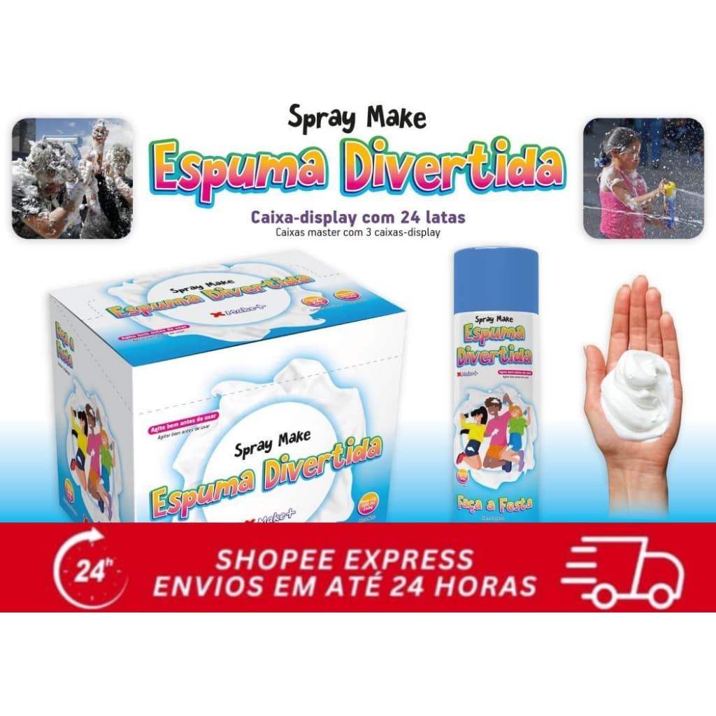 SPRAY ESPUMA DIVERTIDA, ESPUMA DE CARNAVAL, ESPUMA ARTIFICIAL 01 UNIDADE