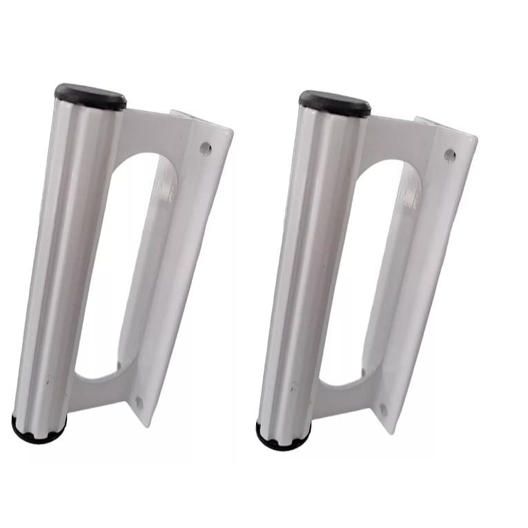 Kit 2 Puxadores De Alumínio P/ Porta Portão Madeira Aluminio