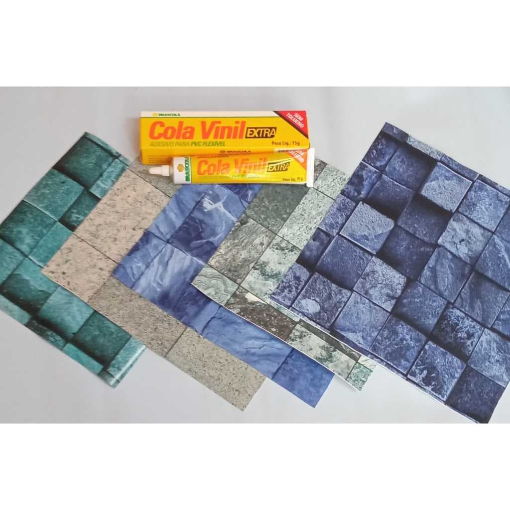 Kit Para Reparo em Piscina de Vinil e Infláveis Faixa de Vinil 10cm x 25cm mais Bisnaga de Cola Vinil 75gr