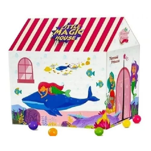 Barraca Toca Brinquedo Infantil Sereia Fundo Do Mar Casinha