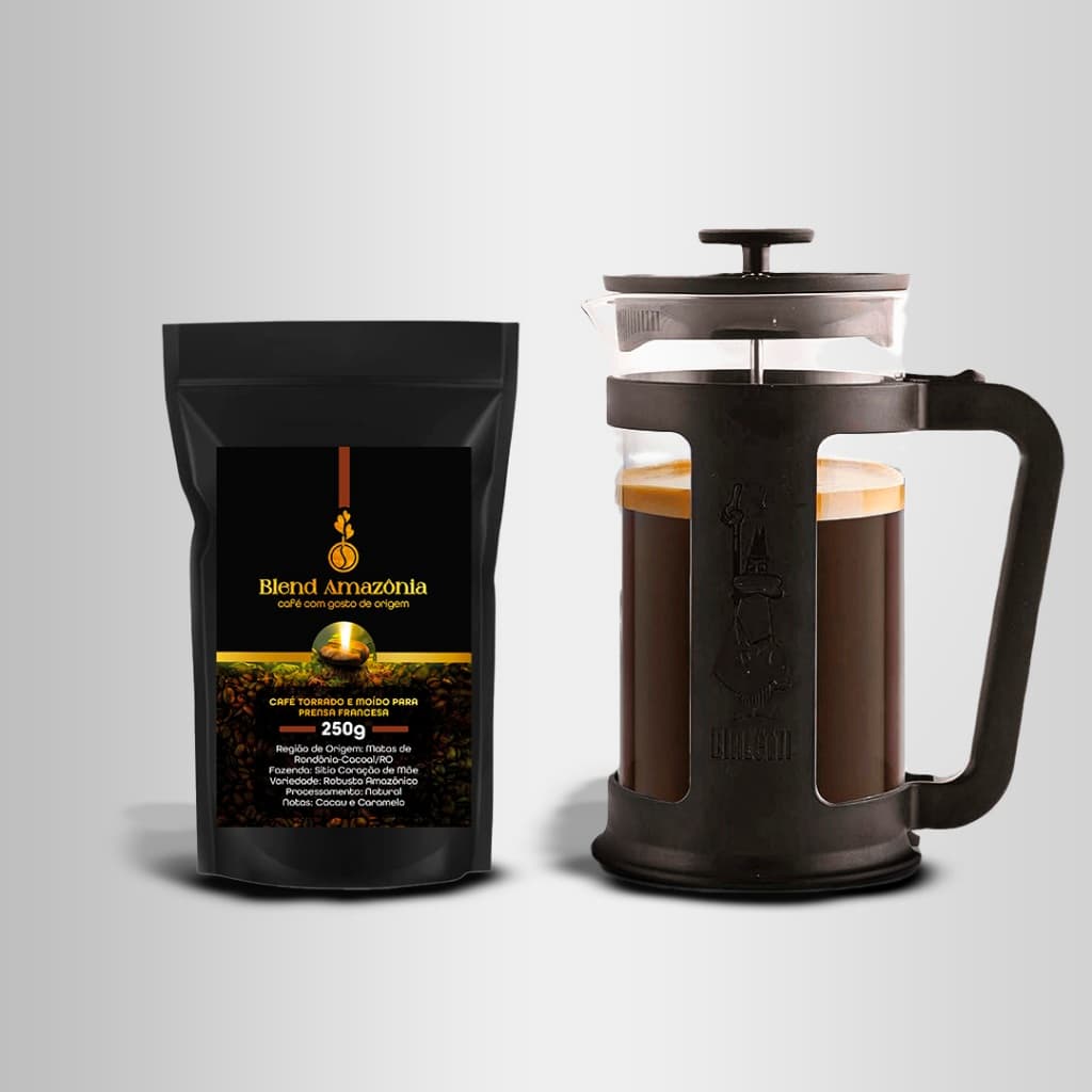 Combo Prensa Francesa Smart 350ml + Café Prensa