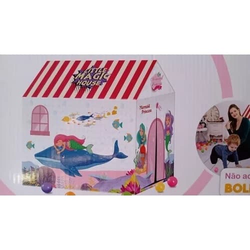 Barraca Toca Brinquedo Infantil Sereia Fundo Do Mar Casinha