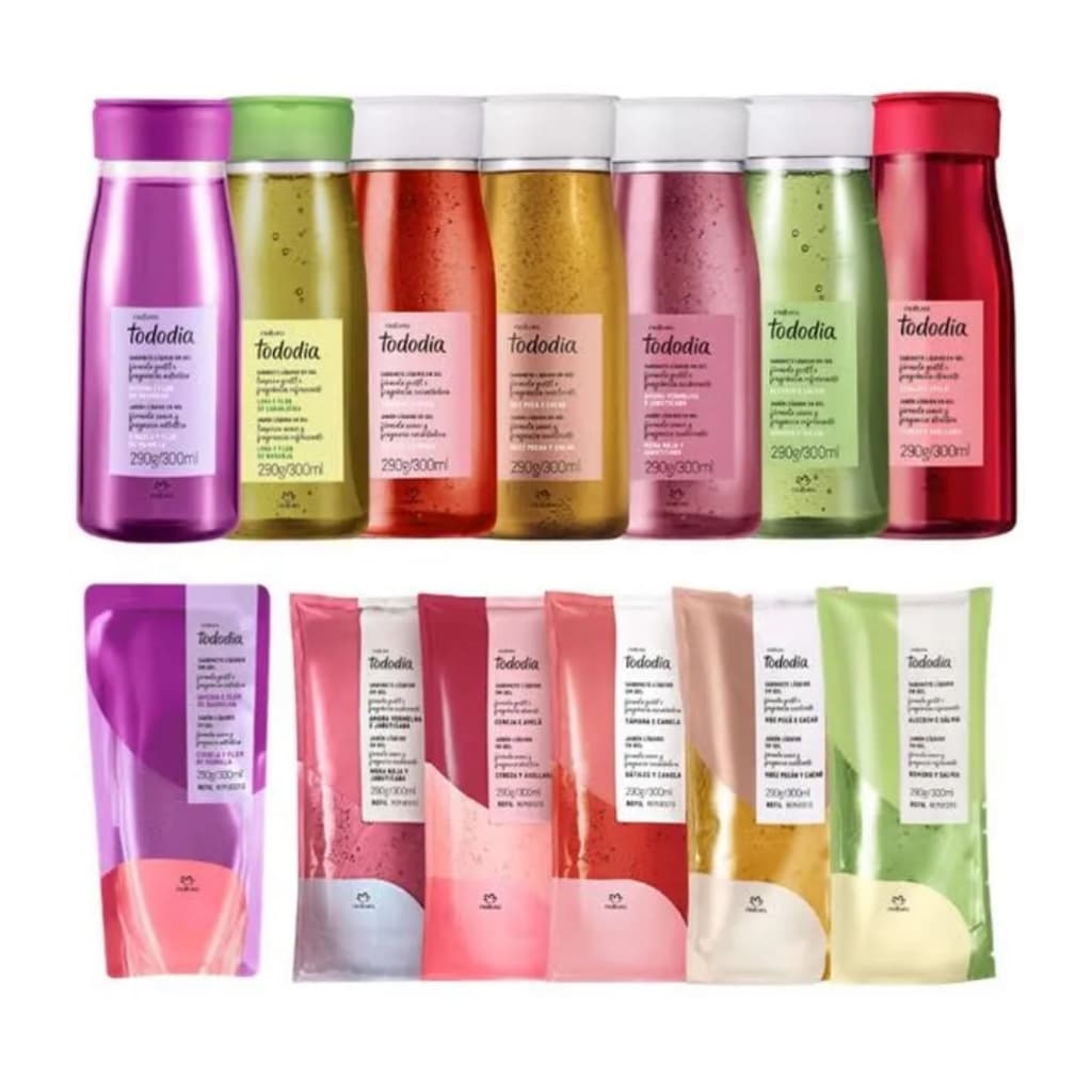 sabonete líquido em gel Natura Tododia completo ou refil
