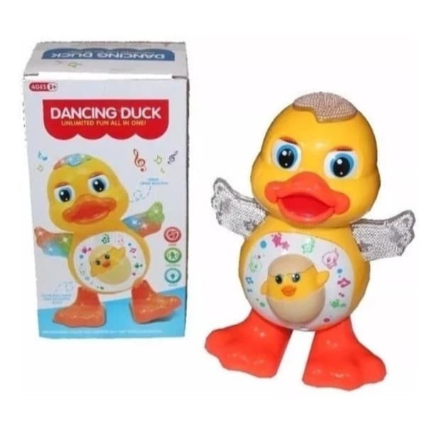 Brinquedo Pato Dançarino Duck Infantil Musical com Som e Luz