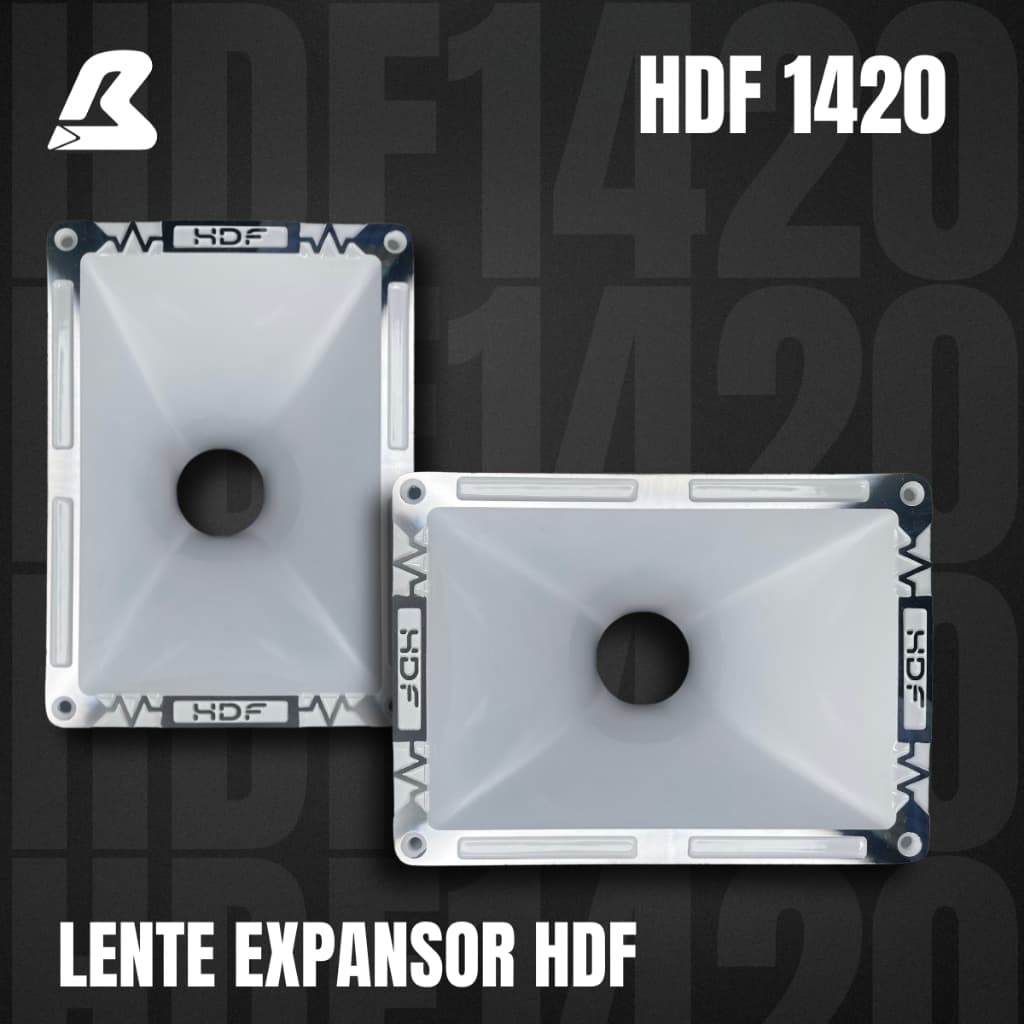 Corneta Lente Hdf Expansor 1420 2 Polegadas Boca Quadrada BRANCA **LANÇAMENTO**