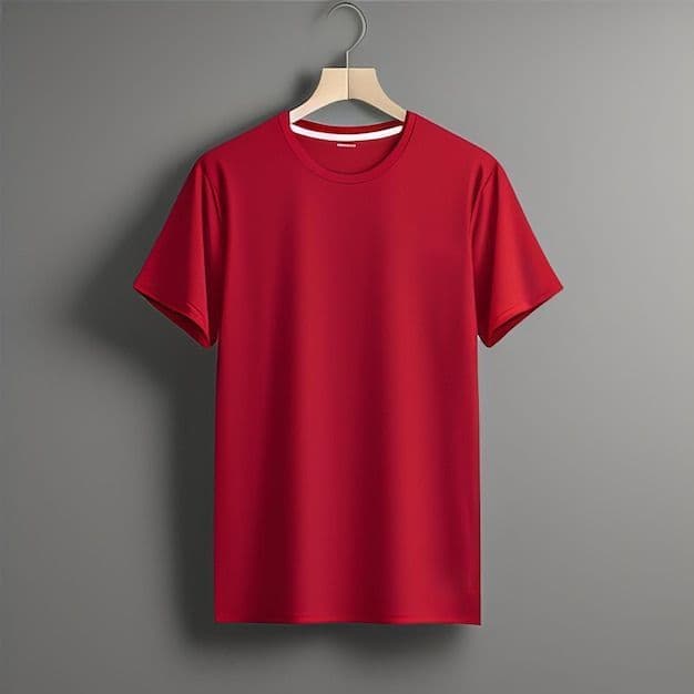 Camiseta Infantil Lisa Vermelha Blusa unissex 100% Algodão Premium T-shirt Envio Imediato