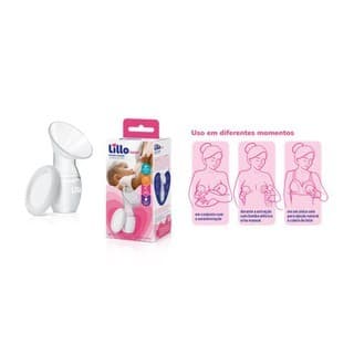 Coletor De Leite Materno Lillo Manual Bombinha De Tirar Leite 90ml Transparente