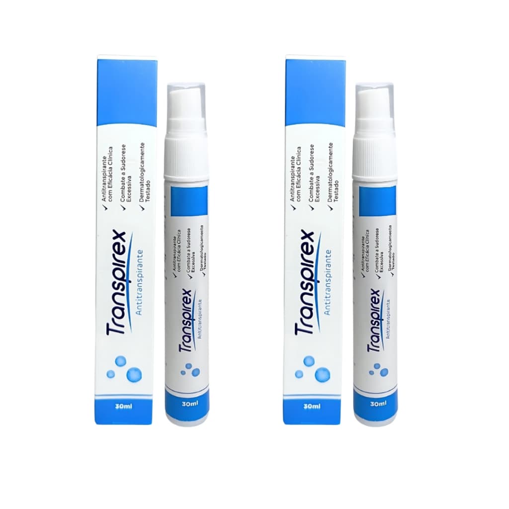 Kit com 2 Unidades Transpirex - Antitranspirante, sem odor Ajuda na Hiperidrose